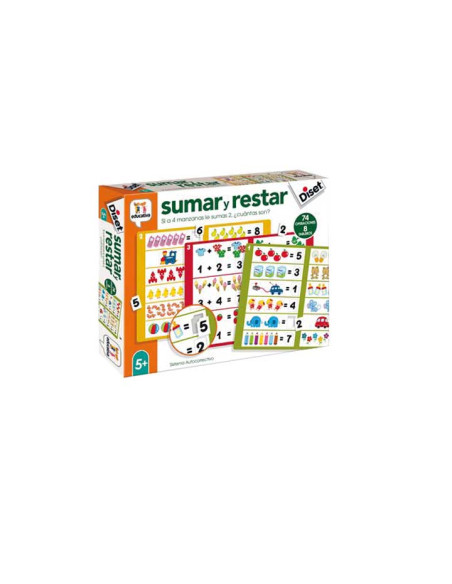 JUEGO EDUCATIVO DISET SUMAR Y RESTAR 5 AÑOS