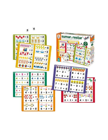 JUEGO EDUCATIVO DISET SUMAR Y RESTAR 5 AÑOS