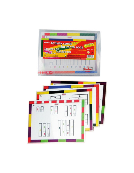 PACK 6 TARJETAS DE ACTIVIDADES HENBEA PARA REGLETAS