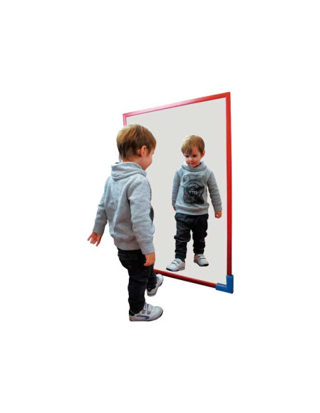 ESPEJO INFANTIL HENBEA 100x65cm MADERA TINTADA