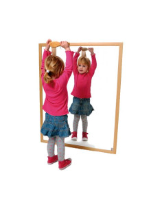 ESPEJO INFANTIL HENBEA 120x50cm MADERA TINTADA