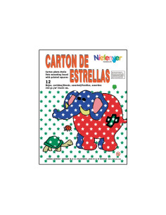 PACK 12 LÁMINAS DECORADAS NIEFENVER ESTRELLAS BÁSICAS