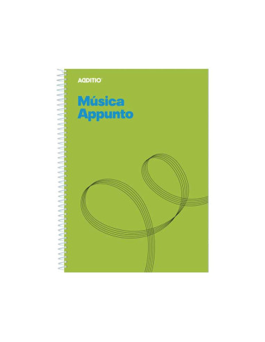 CUADERNO DE MÚSICA ADDITIO APPUNTO