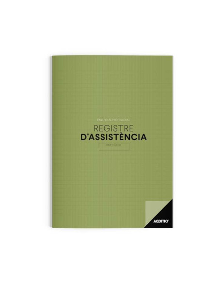 CUADERNO DE ASISTENCIA ADDITIO CATALÁN