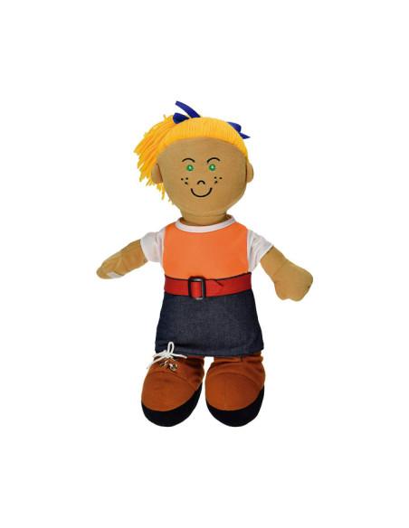 MUÑECO MINILAND ETNI ABROCHES NIÑA EUROPEA