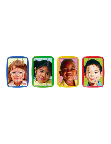 SET 4 PUZZLES MINILAND NIÑOS DEL MUNDO