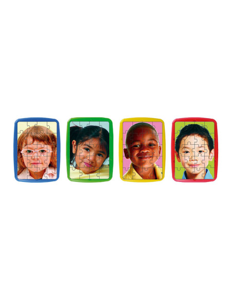 SET 4 PUZZLES MINILAND NIÑOS DEL MUNDO
