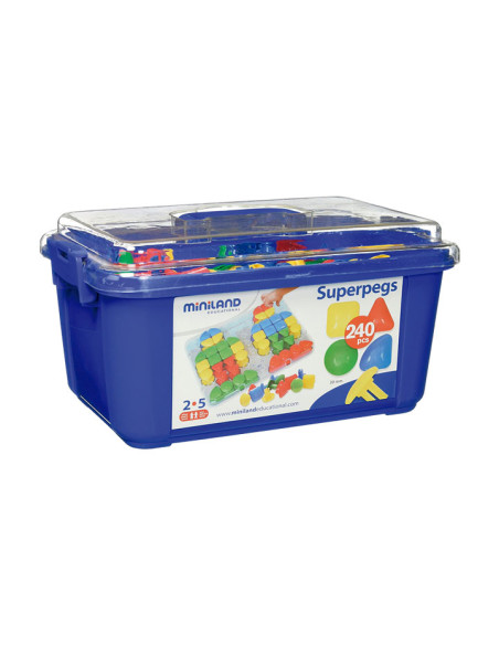 CONTENEDOR  240 PIVOTES MINILAND SUPERPEGS 4cm