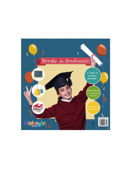 PACK 5 BIRRETES DE GRADUACIÓN NIEFENVER