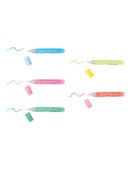 COLA GLITTER GLUE GIOTTO LAPIZ NEON 5x105mlg