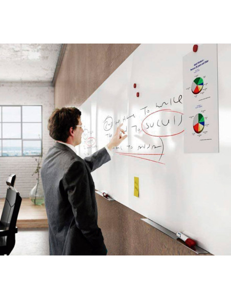 PIZARRA ROCADA SKINWHITEBOARD MODULAR MAGNETICA LACADA 75x115 cm BLANCA