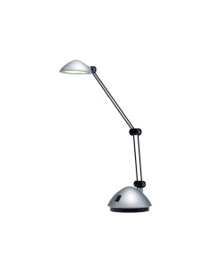 ARCHIVO 2000 LÁMPARA LED SOBREMESA DOBLE BRAZO ARTICULADO LUZ BLANCA CÁLIDA 130X340X220MM PLATA METALIZADA