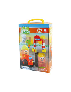 CAJA 22 PIEZAS MINILAND SUPER BLOCKS ESTACIÓN BOMBEROS