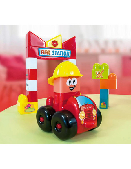 CAJA 22 PIEZAS MINILAND SUPER BLOCKS ESTACIÓN BOMBEROS