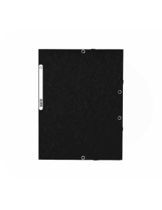 CARPETA DE GOMAS EXACOMPTA CON SOLAPAS NEGRO