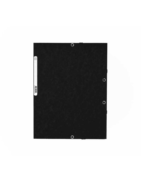 CARPETA DE GOMAS EXACOMPTA CON SOLAPAS NEGRO