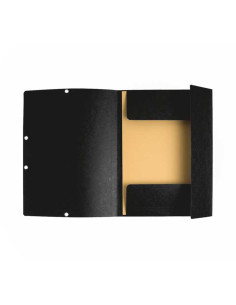 CARPETA DE GOMAS EXACOMPTA CON SOLAPAS NEGRO 2