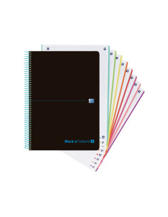 CUADERNO OXFORD EUROPEANBOOK 8 BLACK N`COLOURS A4 160h