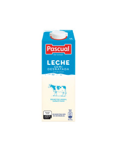 CAJA 6 BRICKS LECHE PASCUAL SEMIDESNATADA 1L