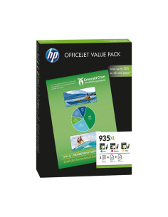 PACK DE AHORRO DE 3 CARTUCHOS DE TINTA ORIGINAL HP 935XL DE ALTA CAPACIDAD  PAPEL A4