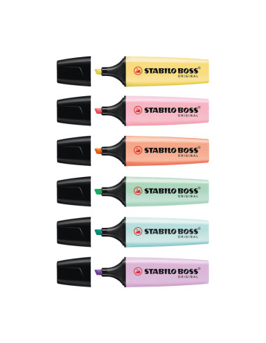 MARCADOR FLUORESCENTE STABILO BOSS ORIGINAL PASTEL