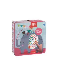 CAJA METÁLICA APLI KIDS STICKERS GAME ELEFANTE