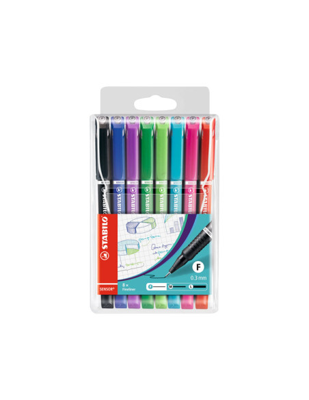 ESTUCHE 8 ROTULADORES STABILO SENSOR