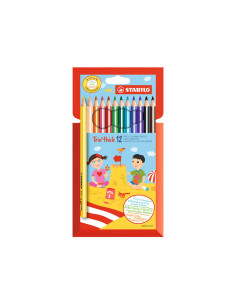 ESTUCHE 12 LÁPICES STABILO TRIO THICK
