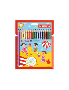 ESTUCHE 18 LÁPICES STABILO TRIO THICK SURTIDOS