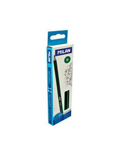 LÁPIZ TRIANGULAR MILAN GRAPHITE B 2