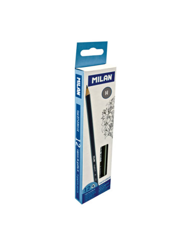 LÁPIZ TRIANGULAR MILAN GRAPHITE H