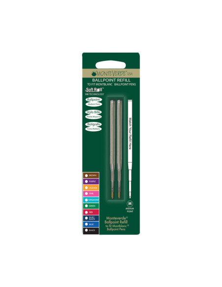 BLÍSTER 2 RECAMBIOS MONTEVERDE M132 PARA BOLÍGRAFO