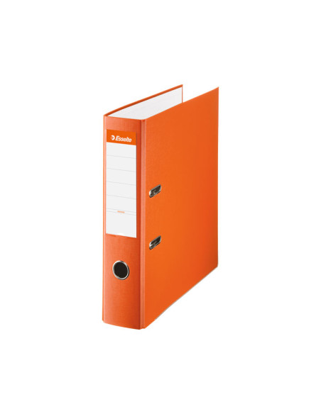 ARCHIVADOR palanca ESSELTE PLASTICO FORRADO con RADO F 75mm NARANJA