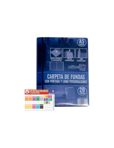 CARPETA 20 FUNDAS OFFICE BOX PERSONALIZABLE A5