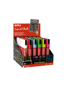 EXPOSITOR 36 ROTULADORES APLI LIQUID CHALK