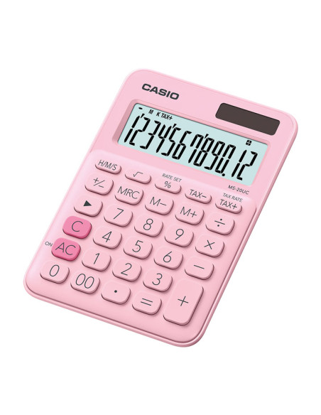 CALCULADORA SOBREMESA CASIO 12 DIGITOS MS-20UC ROSA