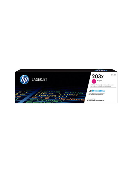 TONER HP N 203X CF543X LASERJET PRO M254DWM254NWMFP M280NWM281FDNM281fDW MAGENTA 2500 PÁG