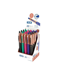 EXPOSITOR 20 BOLÍGRAFOS MILAN CAPSULE COPPER