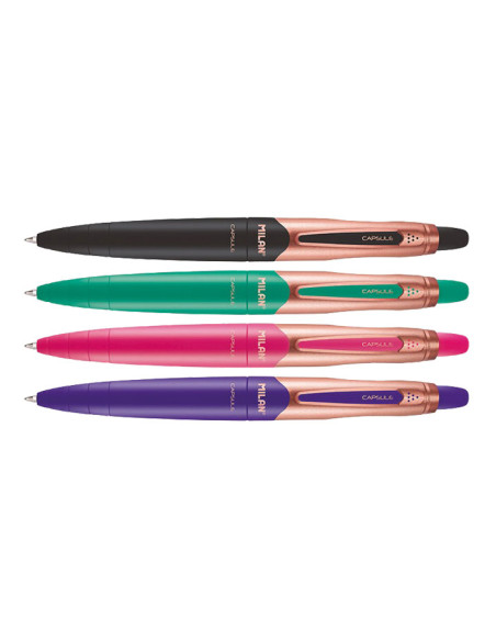 EXPOSITOR 20 BOLÍGRAFOS MILAN CAPSULE COPPER
