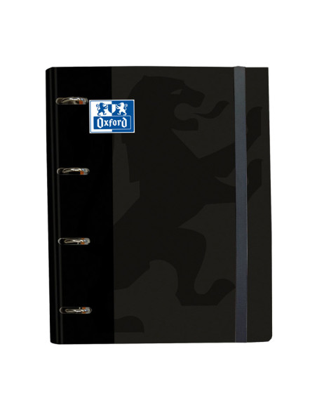 CARPEBLOC OXFORD SCHOOL EUROPEANBINDER CLASSIC A4 4 anMIXTAS 35mm con RECAMBIO 100 hj CUADRIC5x5 NEGRO