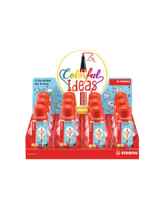 EXPOSITOR 12 BOMBILLAS STABILO  MINI PEN 68 COLORFUL IDEAS