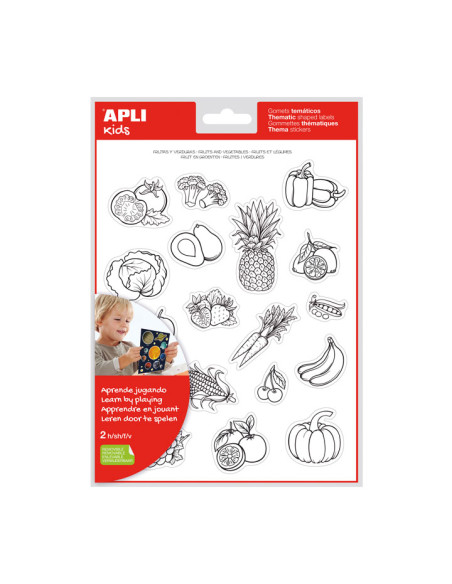BOLSA 2h GOMETS APLI PARA COLOREAR FRUTAS Y VERDURAS