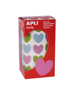 ROLLO GOMETS APLI CORAZONES COLORES