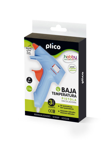 MINI PISTOLA ENCOLADORA PLICO 25W BAJA TEMPERATURA