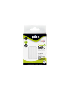 BLÍSTER 22 BARRAS COLA PLICO BAJA TEMPERATURA 8mm x 100mm 2