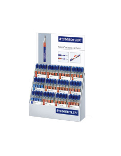 EXPOSITOR 144 TUBOS MINAS STAEDTLER MARS CARBÓN