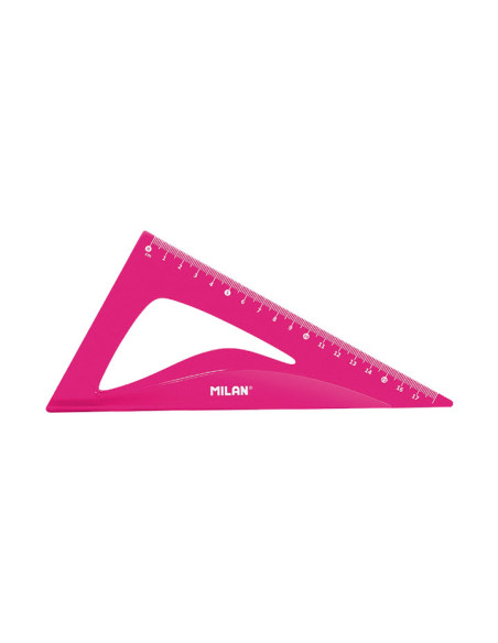 MILAN REGLAS FLEX&RESISTANT 30CM ROSA TRANSLUCIDO KIT DE 4 PIEZAS