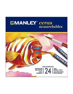 ESTUCHE 24 u MANLEY CERAS ACUARELABLES