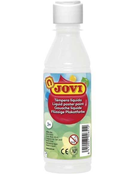 JOVI TÉMPERA LÍQUIDA BLANCO BOTELLA DE 250ML