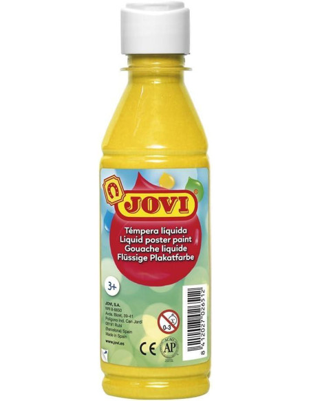 JOVI TÉMPERA LÍQUIDA AMARILLO BOTELLA DE 250ML